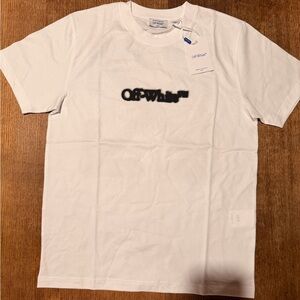 NWT Off-White Logo T-Shirt – White – Authentic